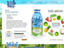 Tablet Screenshot of naturalcocowater.com